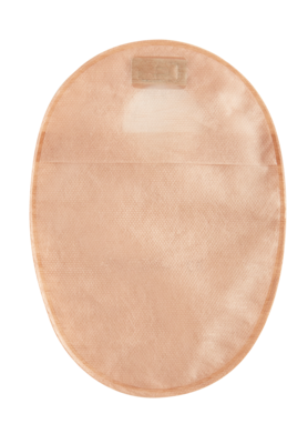 Filtered Ostomy Pouch Natura® Two-Piece System 8 Inch Length Closed End