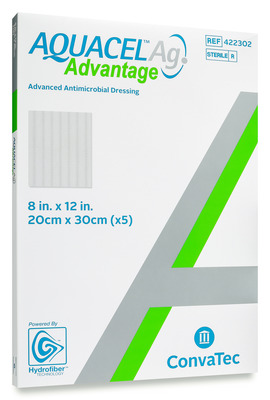 Silver Dressing Aquacel® Ag Advantage 8 X 12 Inch Rectangle Sterile