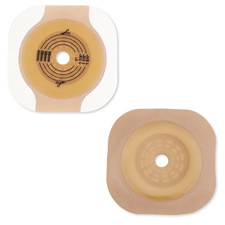 Ostomy Barrier New Image™ CeraPlus™ Trim to Fit, Extended Wear Adhesive Tape Borders 57 mm Flange Red Code System Up to 1-3/4 Inch Opening