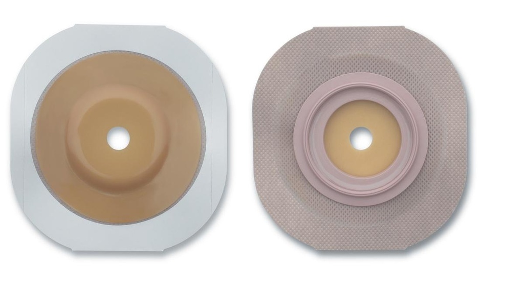 Ostomy Barrier FlexTend™ Trim to Fit, Extended Wear Adhesive Tape 57 mm Flange Red Code System Hydrocolloid Up to 1-1/2 Inch Opening