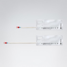 Urethral Catheter VaPro™ Plus TouchFree Straight Tip Hydrophilic Coated PVC 14 Fr. 8 Inch