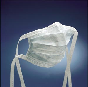 Surgical Mask 3M™ Pleated Tie Closure One Size Fits Most White NonSterile Not Rated Adult