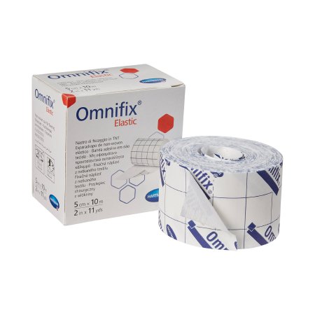 Dressing Retention Tape with Liner Omnifix® Elastic Skin Friendly Nonwoven 2 Inch X 11 Yard White NonSterile