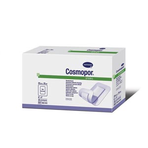 Adhesive Dressing Cosmopor® 4 X 8 Inch Nonwoven Rectangle White Sterile