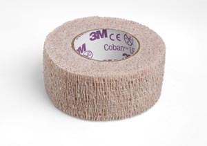 Cohesive Bandage 3M™ Coban™ LF 1 Inch X 5 Yard Standard Compression Self-adherent Closure Tan NonSterile