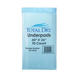 [SPC-SP115410] Underpad TotalDry™ 30 X 36 Inch Disposable Fluff / Polymer Heavy Absorbency