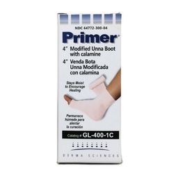 [DER-GL4001C] Unna Boot Primer® 4 Inch X 10 Yard Gauze Calamine / Zinc Oxide NonSterile