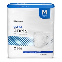 [MCK-BRULMD] Unisex Adult Incontinence Brief McKesson Ultra Medium Disposable Heavy Absorbency