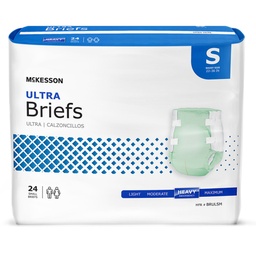 [MCK-BRULSM] Unisex Adult Incontinence Brief McKesson Ultra Small Disposable Heavy Absorbency