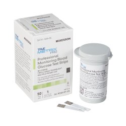 [MCK-06-R3051P-05] Blood Glucose Test Strips McKesson TRUE METRIX® PRO 50 Strips per Box For McKesson TRUE METRIX® PRO Professional Monitoring Blood Glucose Meter