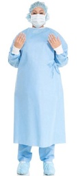 [HAL-99284] Non-Reinforced Surgical Gown with Towel Halyard Basics Large Blue Sterile Disposable