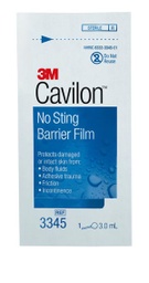 [MMM-3345] Skin Barrier Applicator 3M™ Cavilon™ No Sting 26 to 62% Strength Hexamethyldisiloxane / Isooctane / Acrylate Terpolymer / Polyphenylmethylsiloxane Individual Packet Sterile