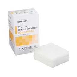 [MCK-44082000] Gauze Sponge McKesson Cotton 8-Ply 4 X 4 Inch Square NonSterile