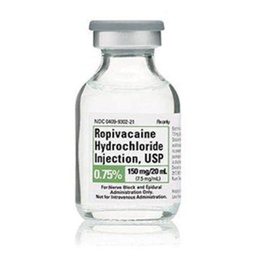 [HOS-00409930220] Ropivacaine HCl, Preservative Free 7.5 mg / mL Injection Single Dose Vial 20 mL