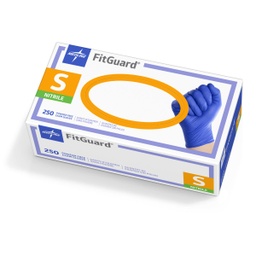[MDL-FG2501] Exam Glove FitGuard™ Small NonSterile Nitrile Standard Cuff Length Textured Fingertips Dark Blue Chemo Tested