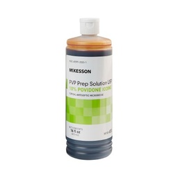 [MCK-035] Skin Prep Solution McKesson 16 oz. Flip-Top Bottle 10% Strength Povidone-Iodine NonSterile