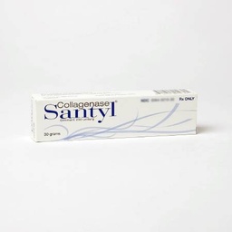 [SMI-50484001030] SANTYL® Collagenase Clostridium Hystoliticum / White Petrolatum 250 Units / Gram Ointment Tube 30 Gram