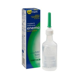 [MCK-49348018620] Enema sunmark® 4.5 oz. 19 Gram - 7 Gram Strength Monobasic Sodium Phosphate / Dibasic Sodium Phosphate