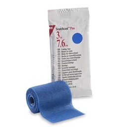 [MMM-82003B] Cast Tape 3M™ Scotchcast™ Plus 3 Inch X 12 Foot Fiberglass / Resin Blue