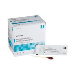 [MCK-986] Impregnated Swabstick McKesson 10% Strength Povidone-Iodine Individual Packet Sterile