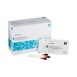 [MCK-987] Impregnated Swabstick McKesson 10% Strength Povidone-Iodine Individual Packet Sterile