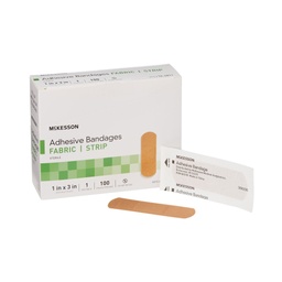 [MCK-16-4811] Adhesive Strip McKesson 1 X 3 Inch Fabric Rectangle Tan Sterile