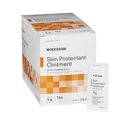 [MCK-118-8744] Skin Protectant McKesson 5 Gram Individual Packet Unscented Ointment