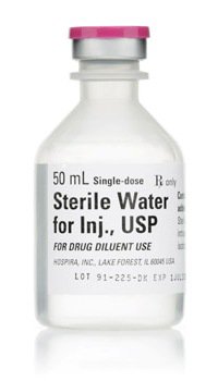 Diluent Sterile Water for Injection, Preservative Free Injection Single ...