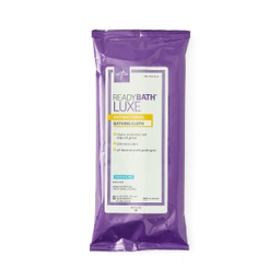 [MDL-MSC095101] Rinse-Free Bath Wipe ReadyBath® Luxe Soft Pack BZK (Benzalkonium Chloride) Scented 8 Count