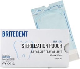 [CIR-BSI-6535] Sterilization Pouches, 3.5&quot; x 5.25&quot;, 200/bx, 10 bx/cs