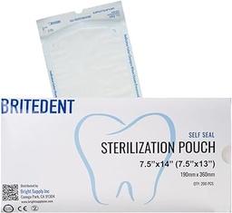 [CIR-BSI-1475] Sterilization Pouches, 7.5&quot; x 14&quot;, 200/bx, 5 bx/cs