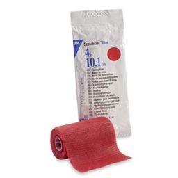 [MMM-82004R] Cast Tape 3M™ Scotchcast™ Plus 4 Inch X 12 Foot Fiberglass / Resin Red