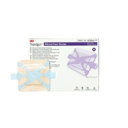 [MMM-90641] Silicone Foam Dressing 3M™ Tegaderm™ 4 X 4 Inch Square Silicone Adhesive with Border Sterile