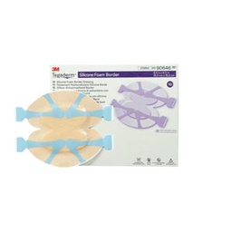 [MMM-90646] Silicone Foam Dressing 3M™ Tegaderm™ 6 X 6 Inch Heel / Contour Silicone Adhesive with Border Sterile