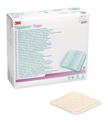 [MMM-90601] Foam Dressing 3M™ Tegaderm™ High Performance 4 X 4 Inch Square Non-Adhesive without Border Sterile