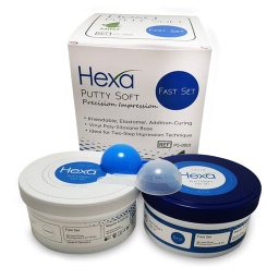 [HYG-PS-0001] Hexa VPS Putty Soft - Fast Set, Mint, 290 mL each Base &amp; Catalyst. Precision