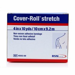 [BSN-45553] Dressing Retention Tape with Liner Cover-Roll® Stretch White 4 Inch X 10 Yard Nonwoven Polyester NonSterile