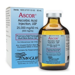 [MCG-67157010150] ASCOR® Ascorbic Acid 500 mg / mL Injection 50 mL