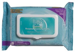 [PDI-A500F48] Flushable Personal Wipe Hygea® Soft Pack Aloe / Vitamin E Scented 48 Count