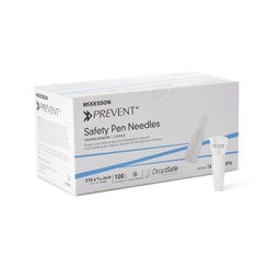 [MCK-16-N8MMPA] Insulin Pen Needle McKesson Prevent® 31 Gauge 5/16 Inch Length Safety Sheild