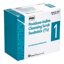[PDI-S48050] Impregnated Swabstick PDI® 7.5% Strength Povidone-Iodine Individual Packet NonSterile