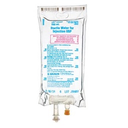 [BBR-L8502] Diluent Sterile Water for Injection, Preservative Free IV Solution Flexible Bag 250 mL