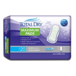[SPC-SP1573] Bladder Control Pad TotalDry™ 13-3/4 Inch Length Moderate Absorbency Polymer Core Regular