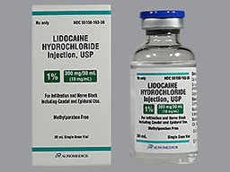 [AUR-55150016330] Lidocaine HCl, Preservative Free 1%, 10 mg / mL Injection Single Dose Vial 30 mL