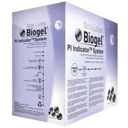 [MOL-41680] Underglove Biogel® PI Indicator Underglove™ Size 8 Sterile Pair Polyisoprene Smooth Blue Chemo Tested