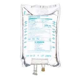 [BBR-L8001] Replacement Preparation Sodium Chloride, Preservative Free 0.9% IV Solution Flexible Bag 500 mL