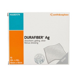 [SMI-66801174] Silver Gelling Fiber Dressing Durafiber Ag 4 X 4 Inch Square Sterile