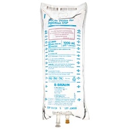 [BBR-L8500] Diluent Sterile Water for Injection, Preservative Free IV Solution Flexible Bag 1,000 mL