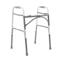 [MCK-146-10220-2] Bariatric Folding Walker Adjustable Height McKesson Steel Frame 500 lbs. Weight Capacity 32-1/2 to 39 Inch Height