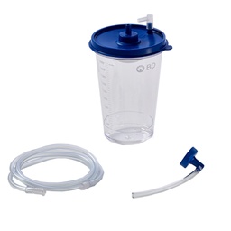 [BAR-PWKIT03] Urine Collection Kit PureWick™ The accessory kit includes (1) 2000cc collection canister with lid, (1) pump tubing, and (1) collector tubing with elbow connector.